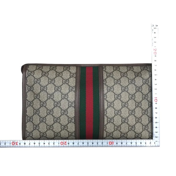 GUCCI Clutch bag Sherry line GG Supreme Canvas. - Picture 6 of 17